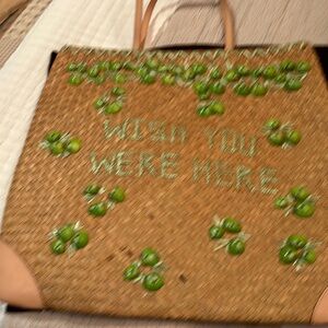 Beach ready Kate spade beach or just for summer woven bag
